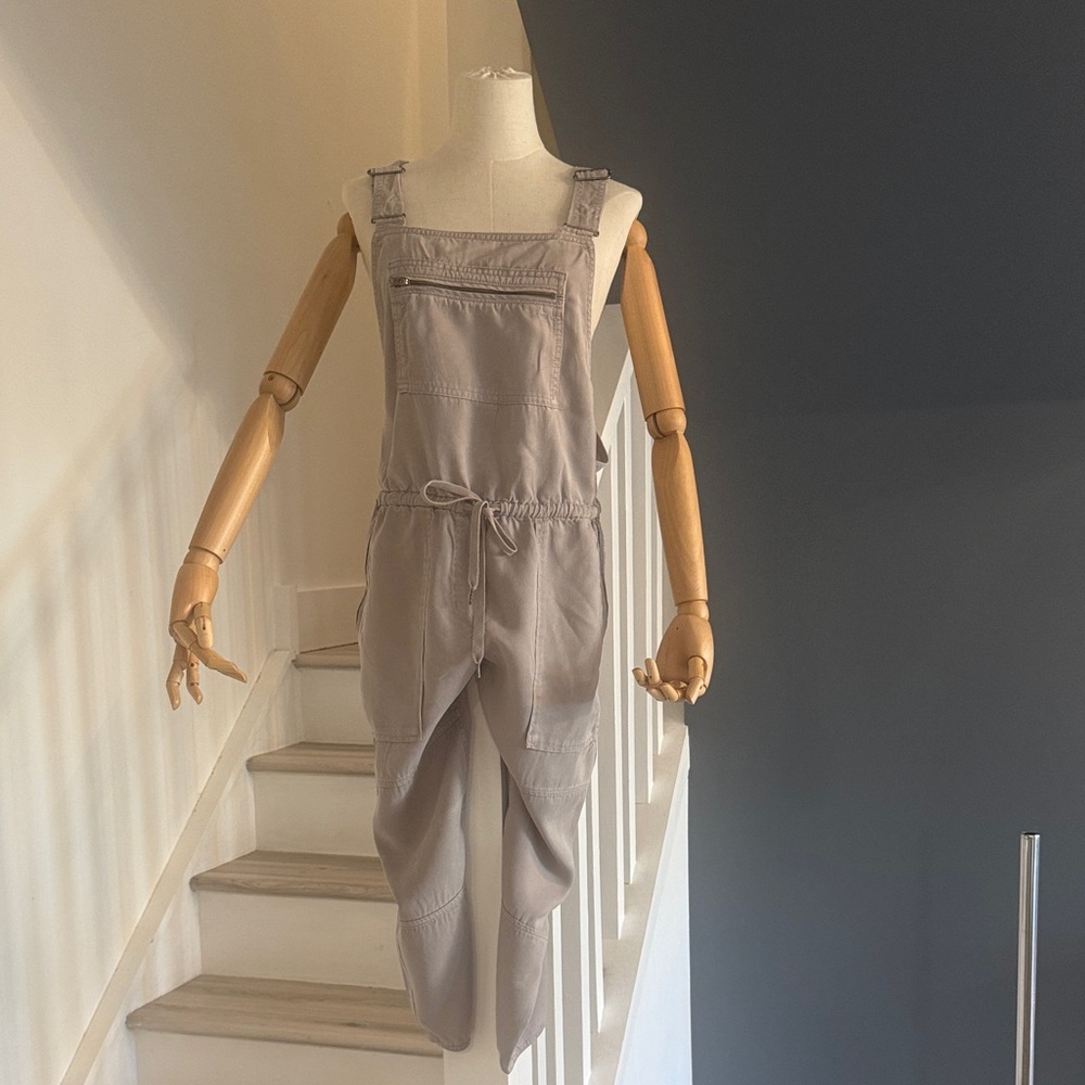 Wilfred for Aritzia Beige Soft Cotton Overalls XS